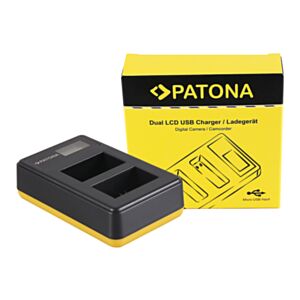 LP-E6 Canon - hitri dvojni USB LCD polnilec - Patona