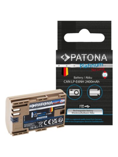 Baterija Canon LP-E6NH USB-C PLATINUM (EOS R7, R6 II) - Patona