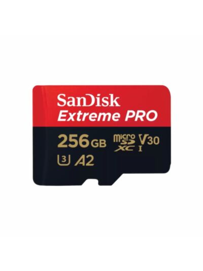 SanDisk Extreme PRO microSDXC 256GB 200MB/s V30 U3 A2 + SD adapter