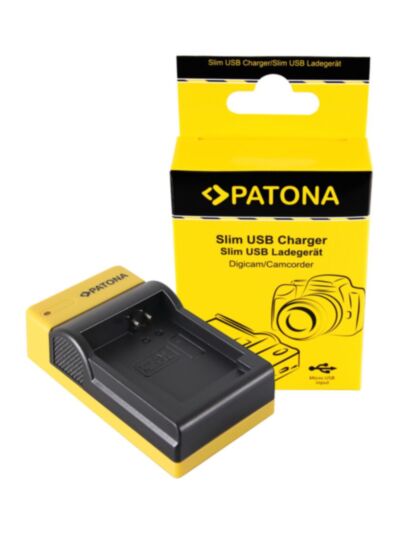 Slim micro-USB polnilec baterije za Nikon EN-EL9 - Patona