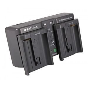 Battery charger DUAL for Nikon EN-EL18 EN-EL4 and Canon LP-E4  - Patona