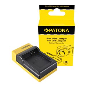 Slim micro-USB polnilec baterije za Nikon EN-EL9 - Patona