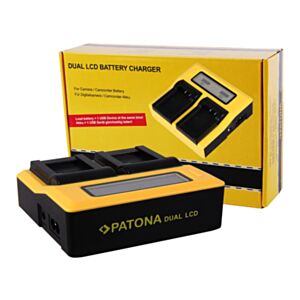 Battery charger Synchron DUAL for Sony BP-U60 with LCD - Patona 
