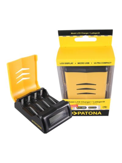 Hitri polnilnec za AA in AAA baterije z LCD zaslonom - Patona