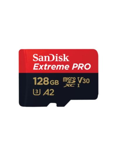 SanDisk Extreme PRO microSDXC 128GB 200MB/s V30 U3 A2 + SD adapter