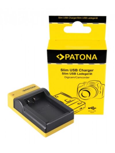 Slim micro-USB battery charger for Canon LP-E17 - Patona